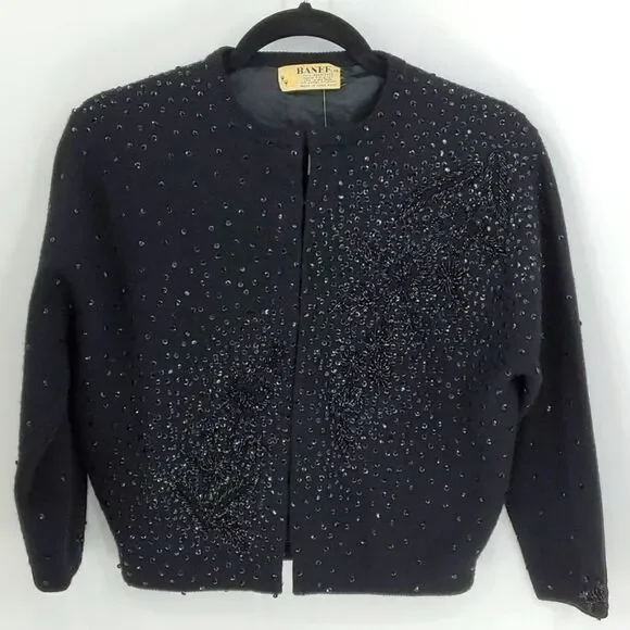 Banff Ltd wool vintage sweater with sequins. No size tag, in guessing a medium. - Picture 1 of 16